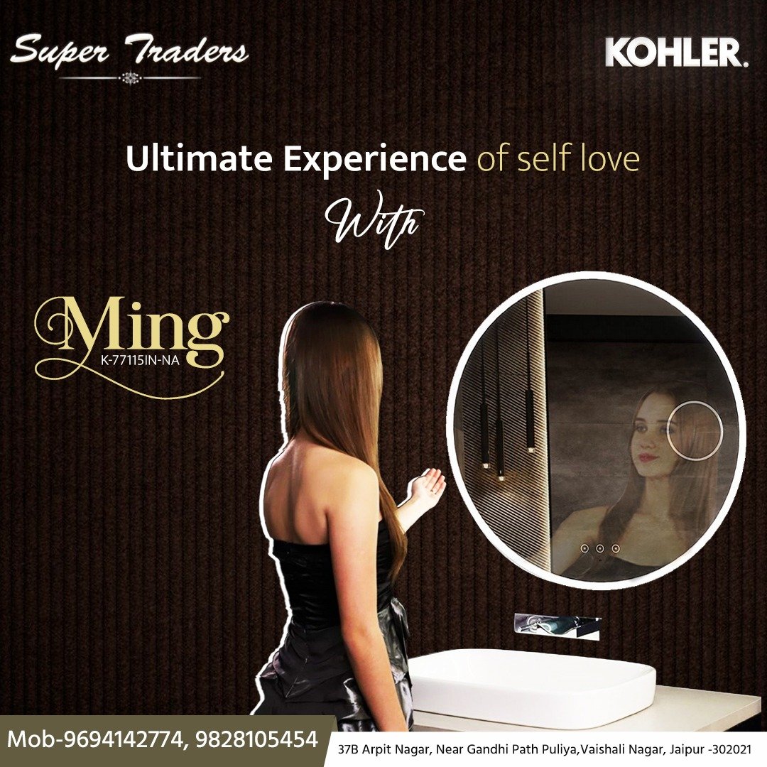 Ming™ 80 cm Lighted Mirror – Sensor-Activated Luxury by Kohler